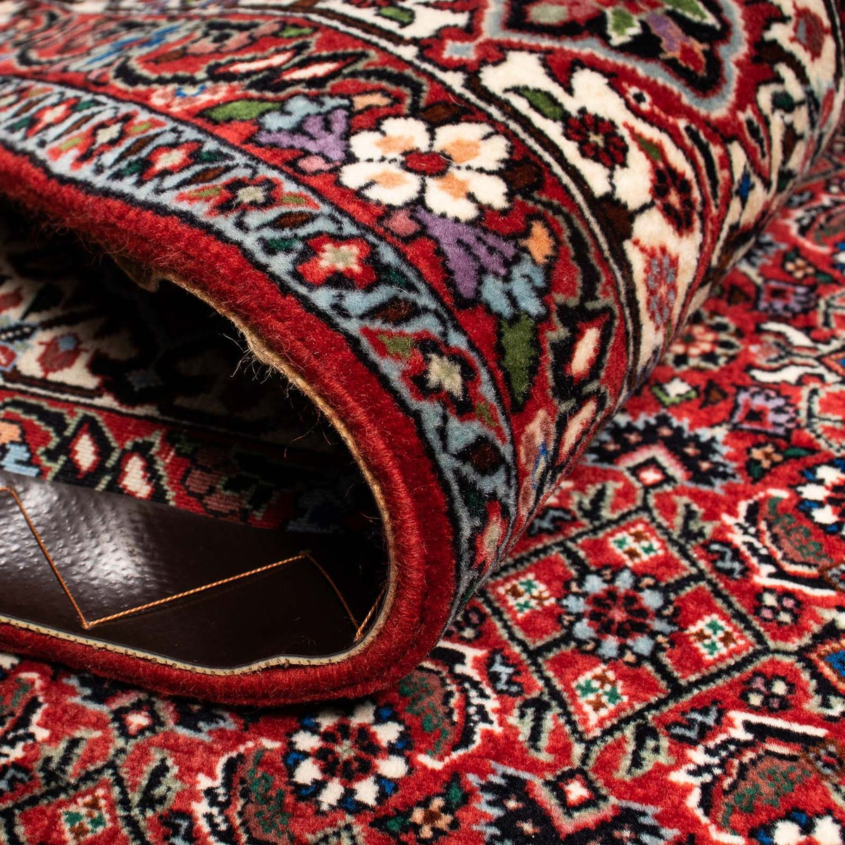 Perser Rug - Bidjar - 251 x 203 cm - dark red