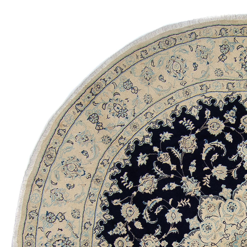 Perser Rug - Nain round  - 300 x 300 cm - dark blue