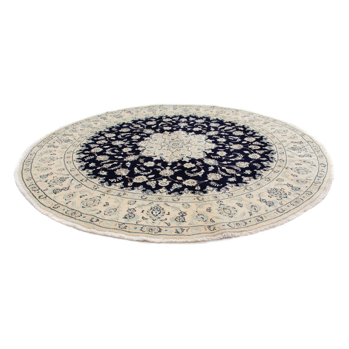 Perser Rug - Nain round  - 300 x 300 cm - dark blue