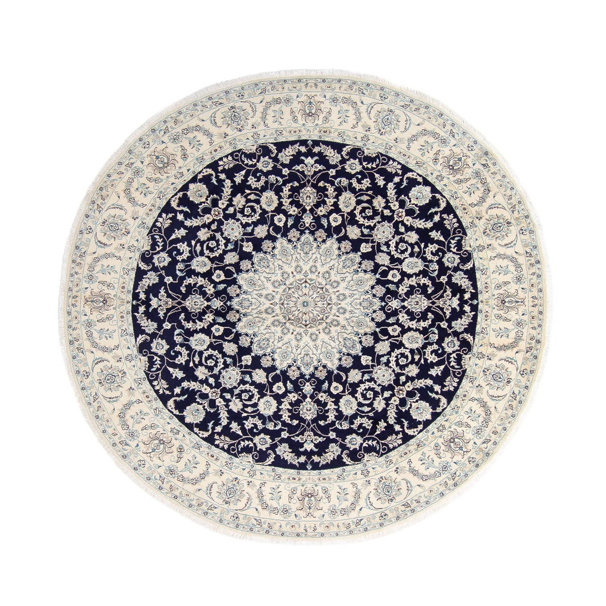 Perser Rug - Nain round  - 295 x 295 cm - dark blue