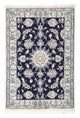 Perserteppich - Nain - Royal 90 x 60 cm - dunkelblau