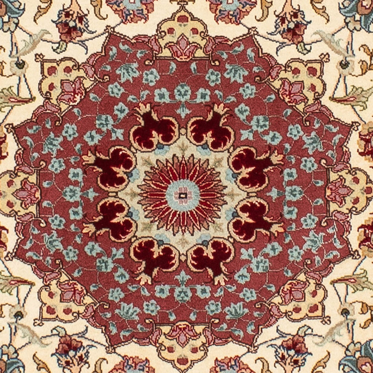 Perser Rug - Tabriz - Royal round  - 145 x 145 cm - beige