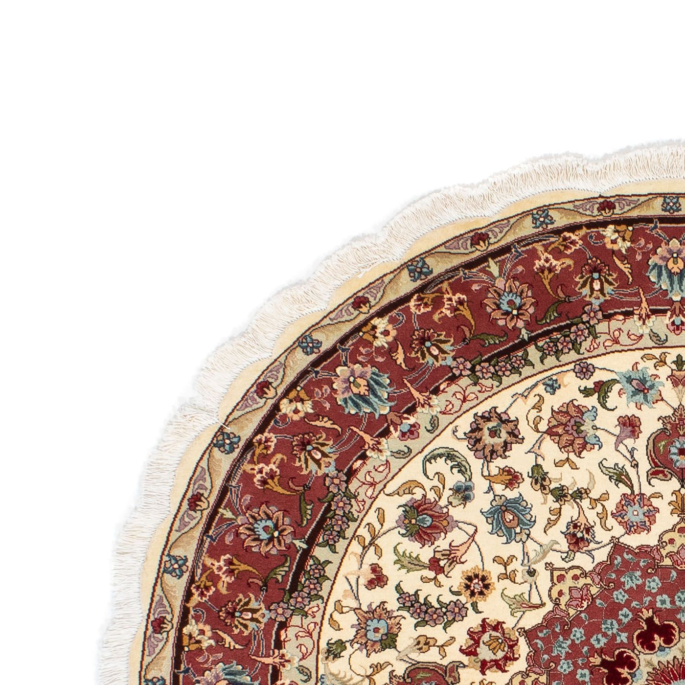 Tabriz - 50 Raj Rug 145x145cm - Persian Rugs