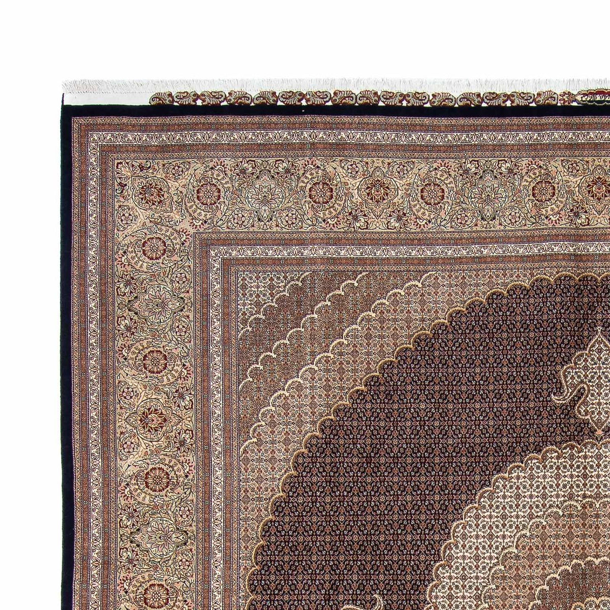 Perser Rug - Tabriz square  - 310 x 302 cm - dark brown