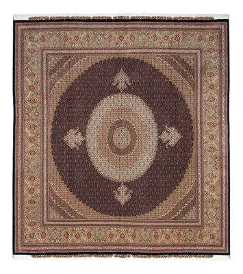 Perser Rug - Tabriz square  - 310 x 302 cm - dark brown