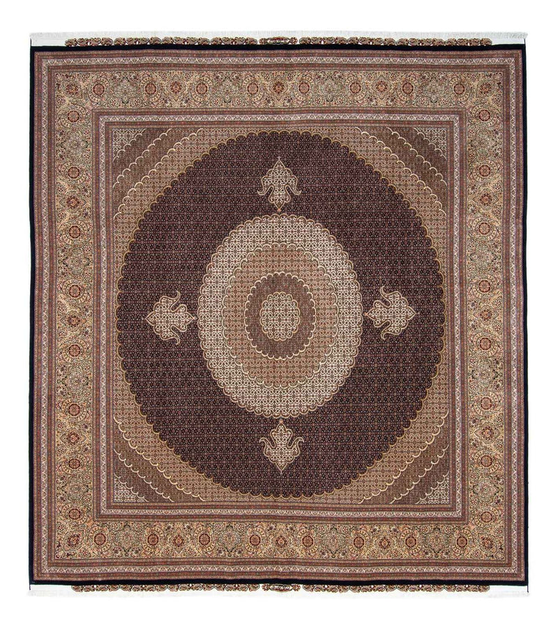 Perser Rug - Tabriz square  - 310 x 302 cm - dark brown