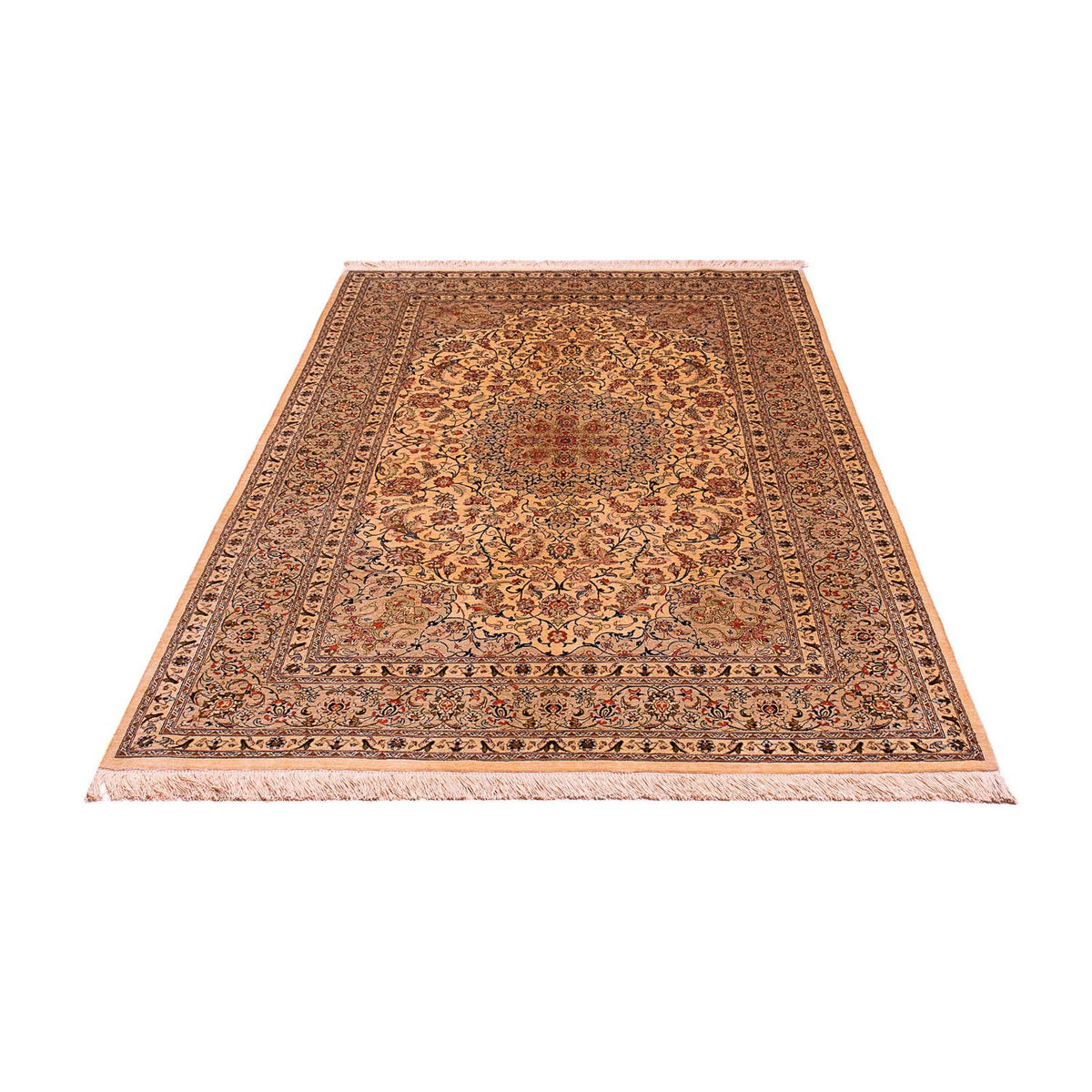 Perser Rug - Ghom - 204 x 129 cm - light brown
