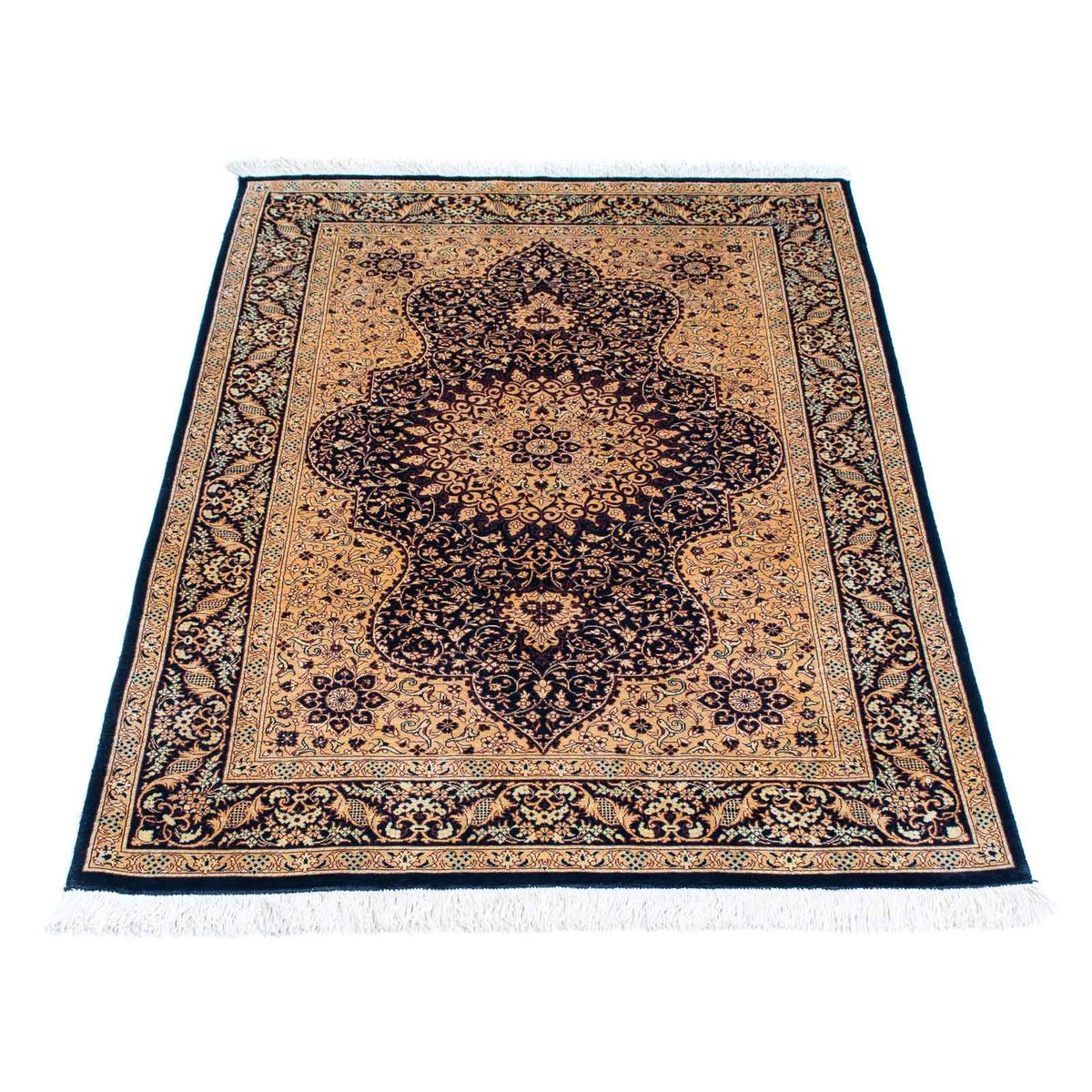 Perser Rug - Ghom - 120 x 76 cm - light brown