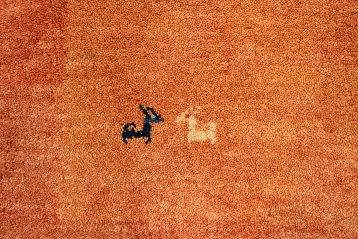 Runner Gabbeh Rug - Perser - 294 x 101 cm - rust