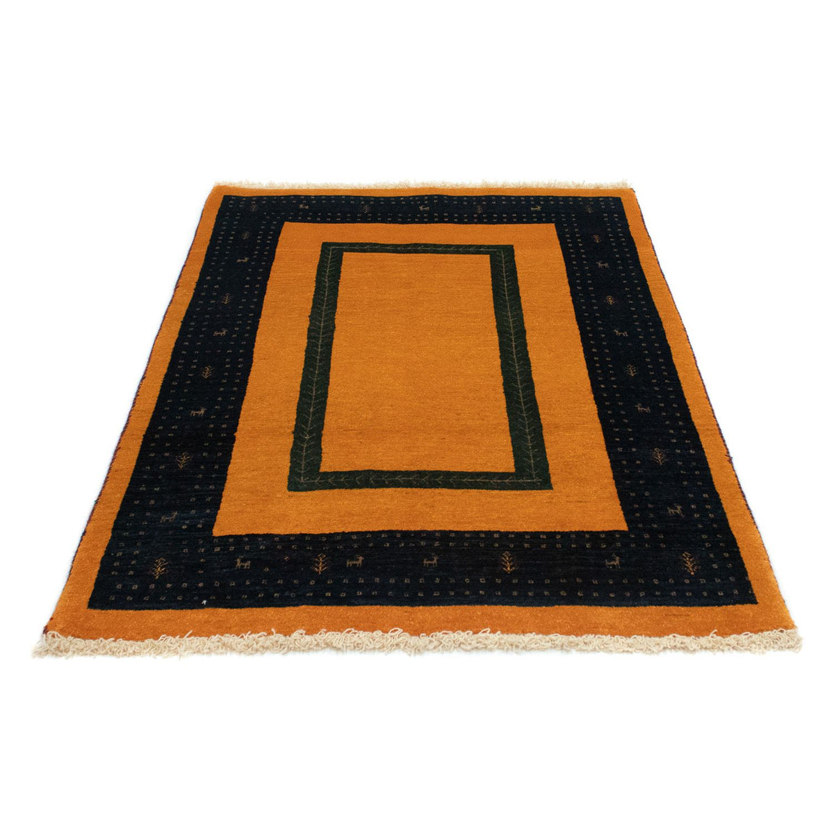 Gabbeh Rug - Loribaft Perser - 148 x 100 cm - gold