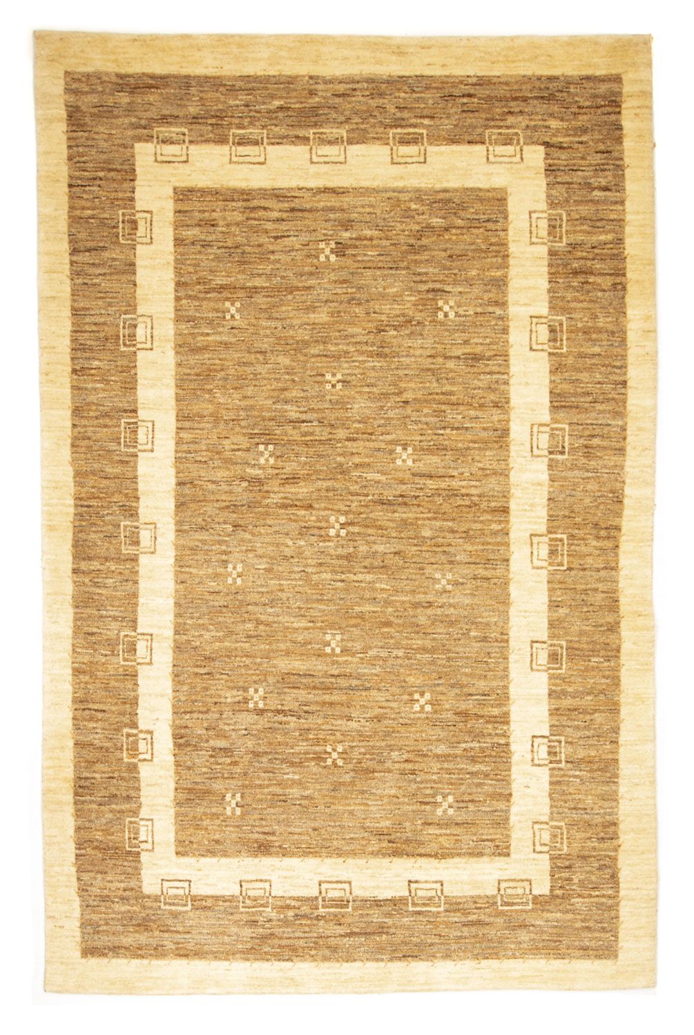 Gabbeh Rug - Loribaft Perser - 242 x 162 cm - light brown