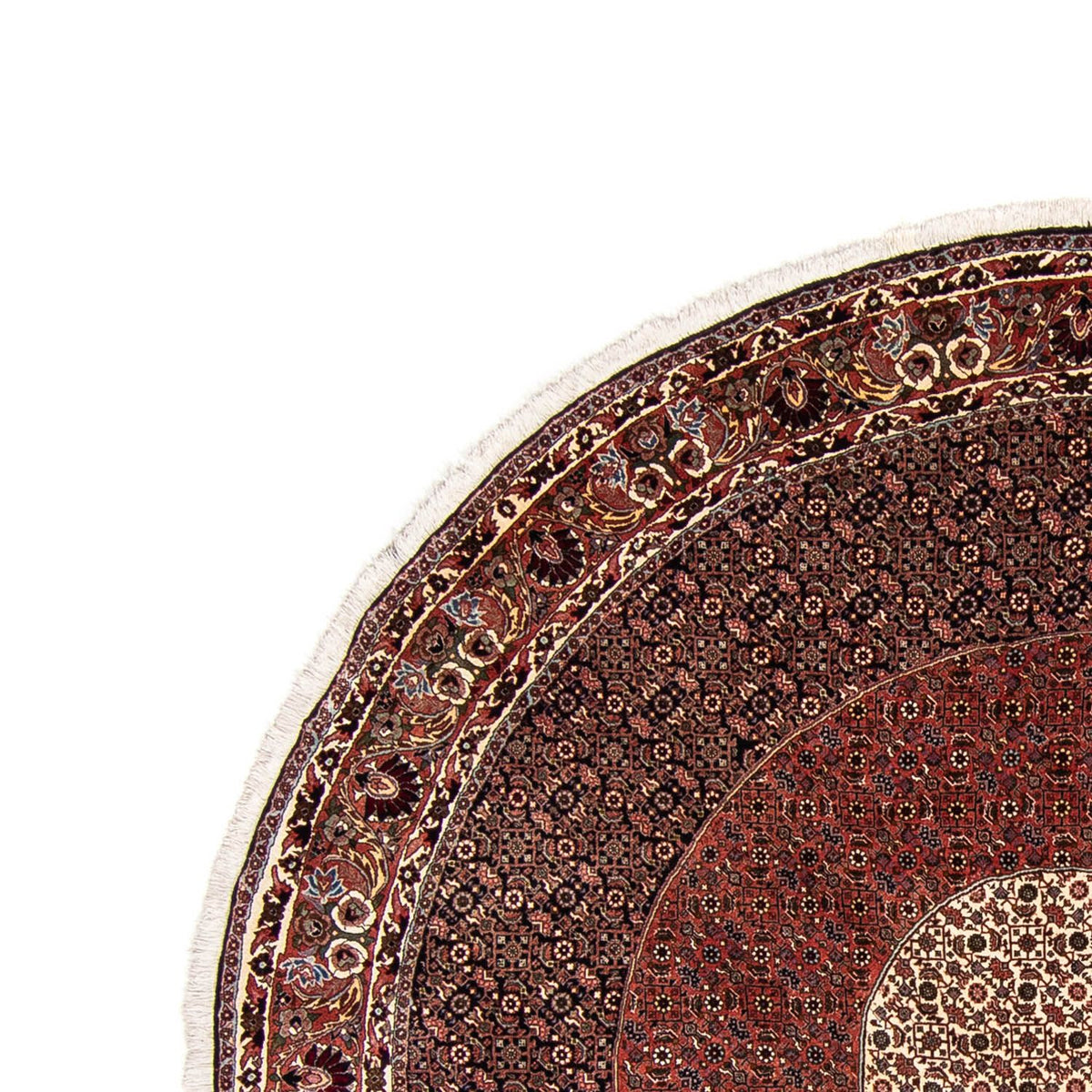 Perser Rug - Bidjar round  - 260 x 260 cm - dark red