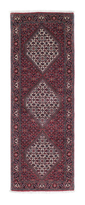 Runner Perser Rug - Bidjar - 205 x 74 cm - dark red