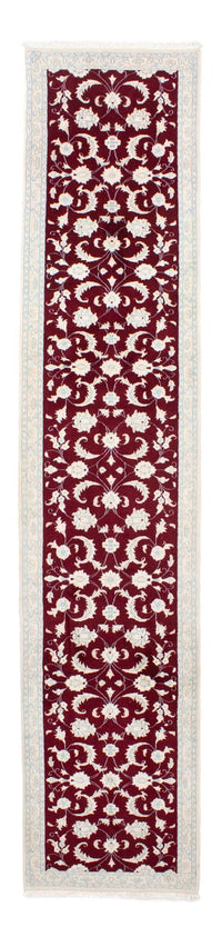 Runner Perser Rug - Nain - 398 x 84 cm - dark red