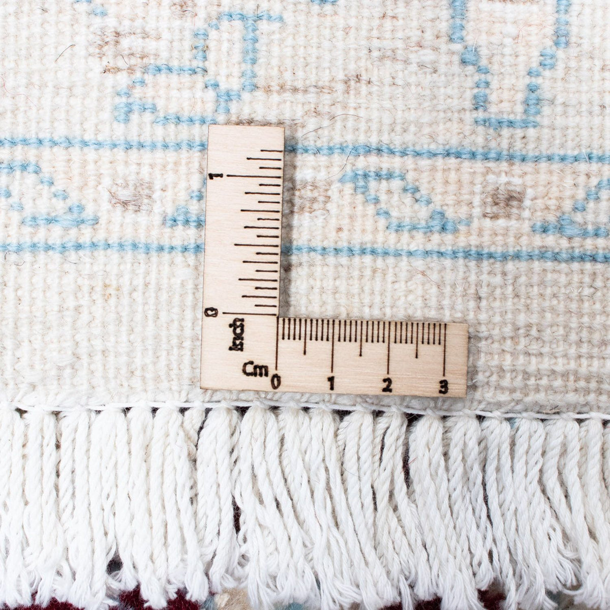 Runner Perser Rug - Nain - 398 x 84 cm - dark red