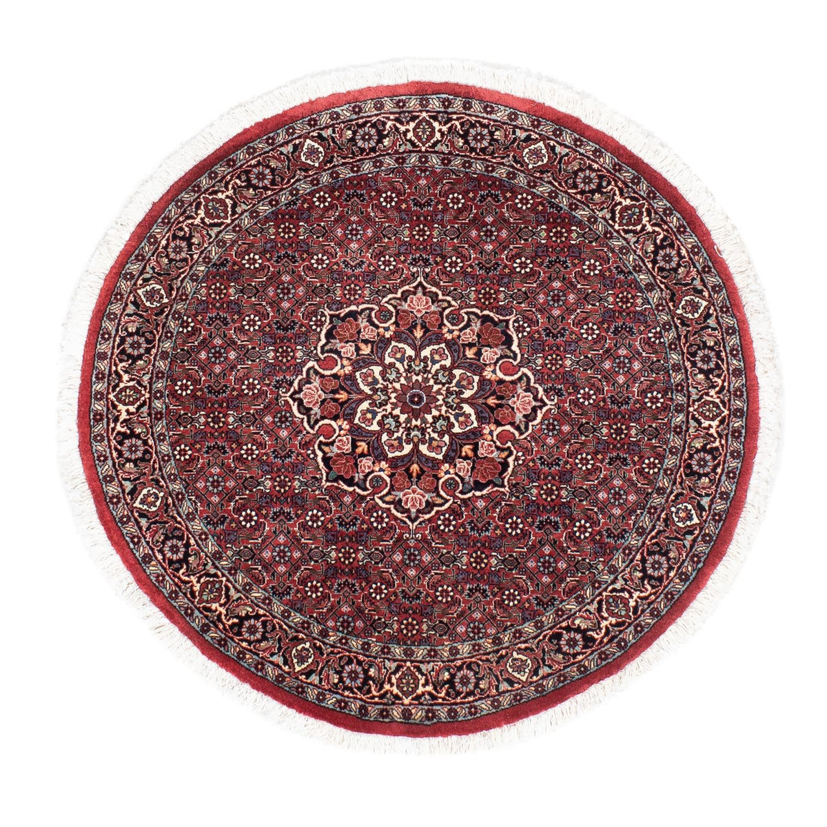 Perser Rug - Bidjar round  - 100 x 100 cm - dark red