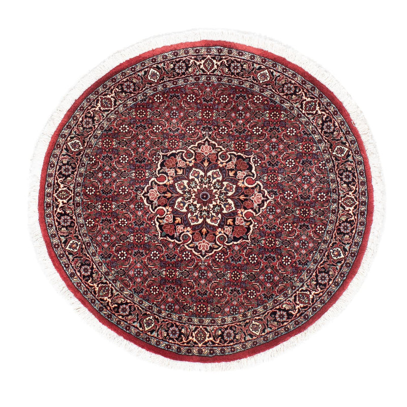 Perser Rug - Bidjar round  - 100 x 100 cm - dark red