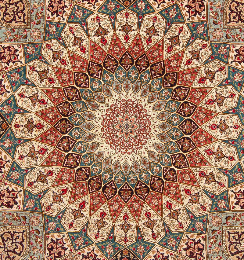Täbriz - 50 Raj Teppich 254x204cm - Perserteppich