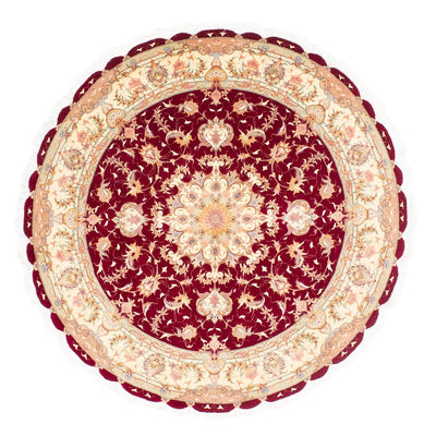Perser Rug - Tabriz - Royal round  - 150 x 150 cm - dark red