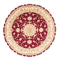 Perser Rug - Tabriz - Royal round  - 150 x 150 cm - dark red