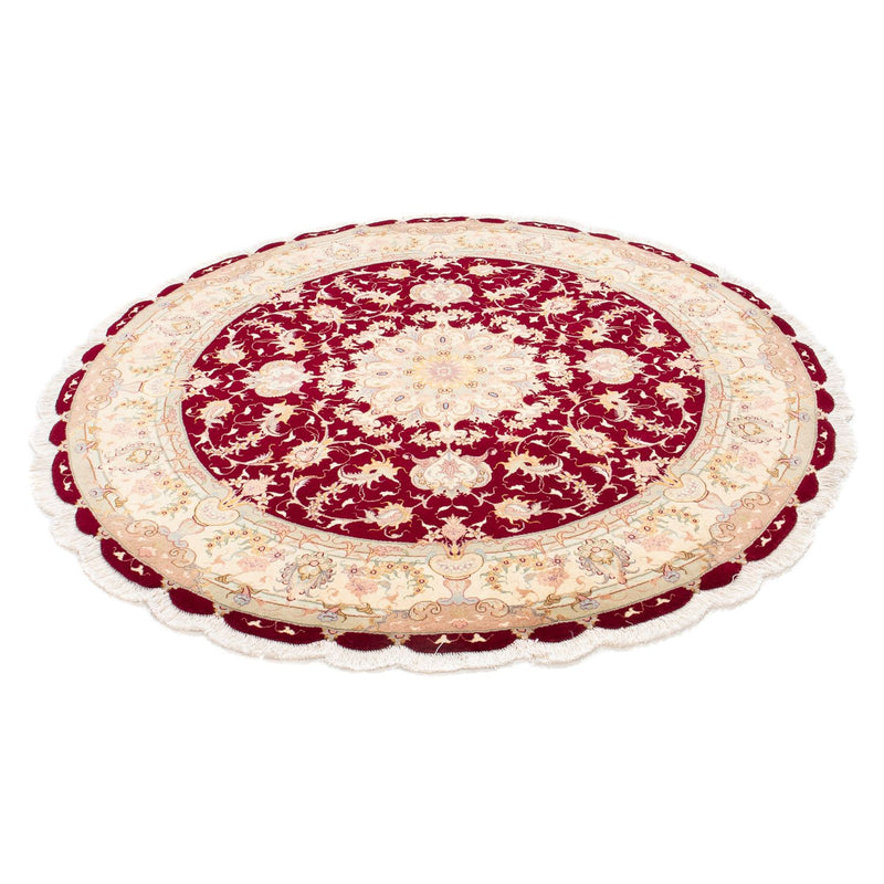 Perser Rug - Tabriz - Royal round  - 150 x 150 cm - dark red