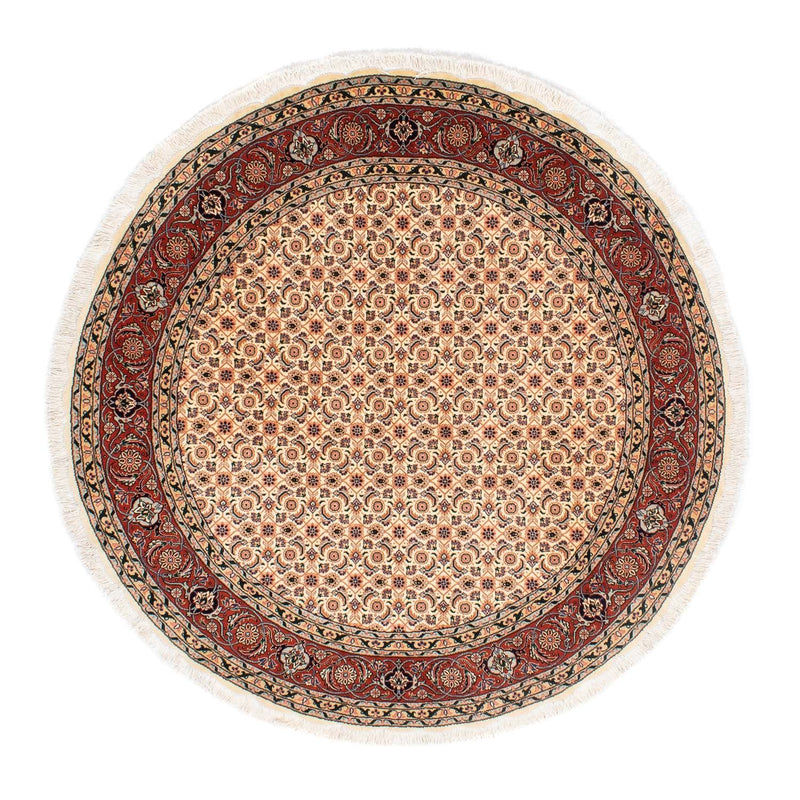 Perser Rug - Tabriz - Royal round  - 150 x 150 cm - light brown