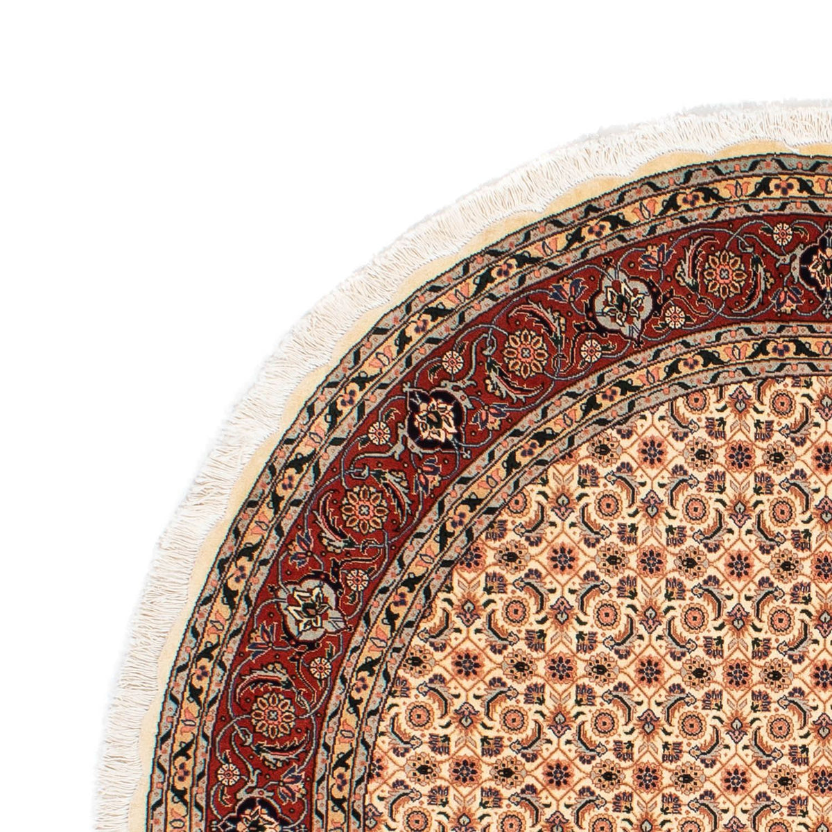 Perser Rug - Tabriz - Royal round  - 150 x 150 cm - light brown