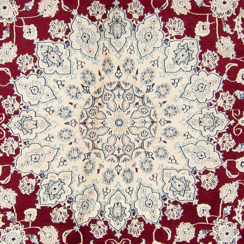 Perser Rug - Nain round  - 302 x 302 cm - dark red