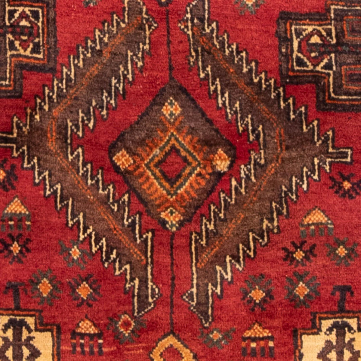 Runner Belutsch Rug - 237 x 103 cm - red