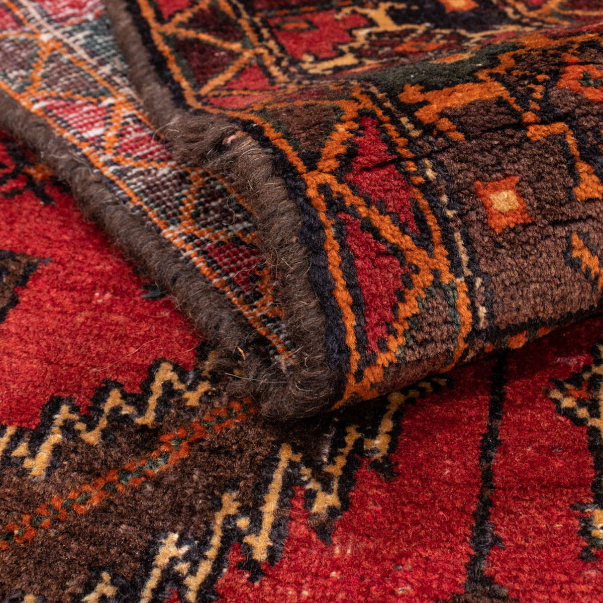 Runner Belutsch Rug - 237 x 103 cm - red