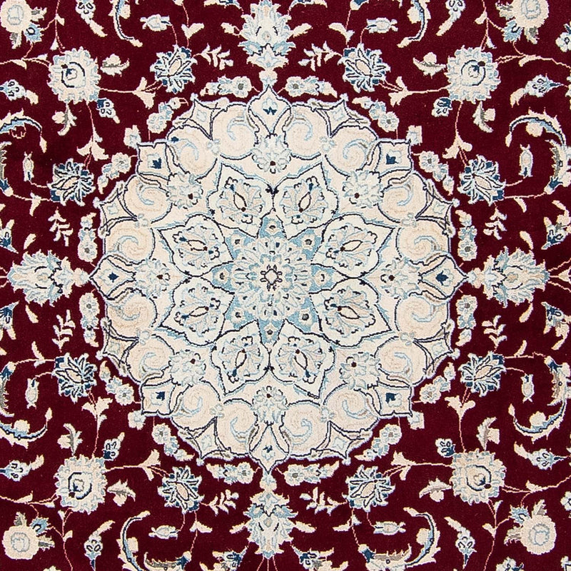 Perser Rug - Nain round  - 297 x 297 cm - dark red
