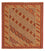 Kelim Rug - Oriental square  - 165 x 161 cm - dark red