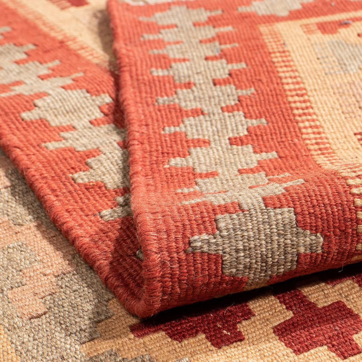 Kelim Rug - Oriental square  - 165 x 161 cm - dark red