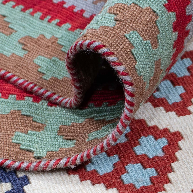 Runner Kelim Rug - Oriental - 385 x 96 cm - multicolored