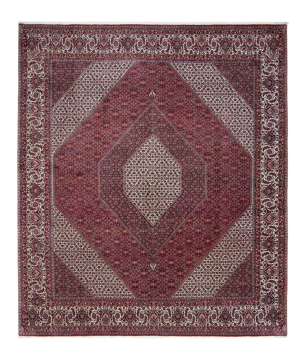 Perser Rug - Bidjar - 340 x 300 cm - dark red