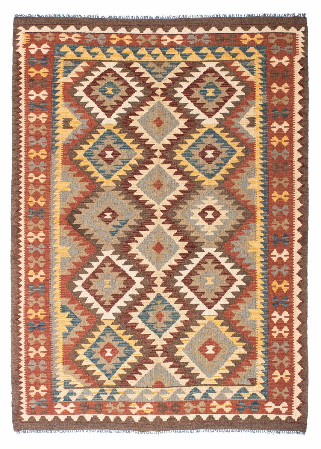 Kelim Rug - Oriental - 210 x 150 cm - light brown