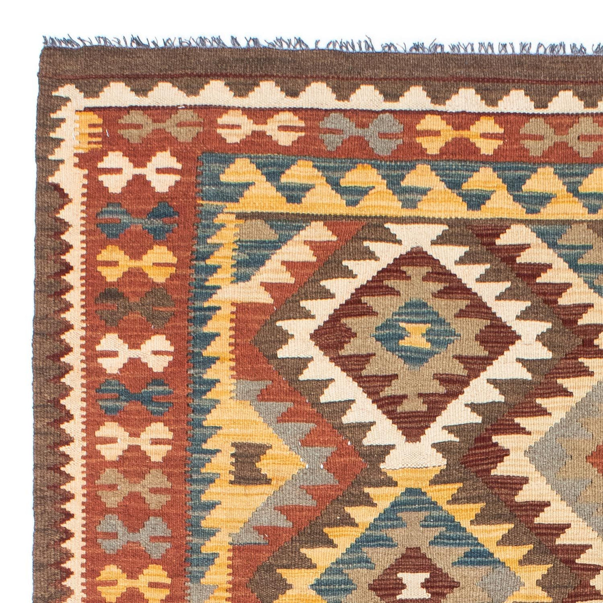 Kelim Rug - Oriental - 210 x 150 cm - light brown