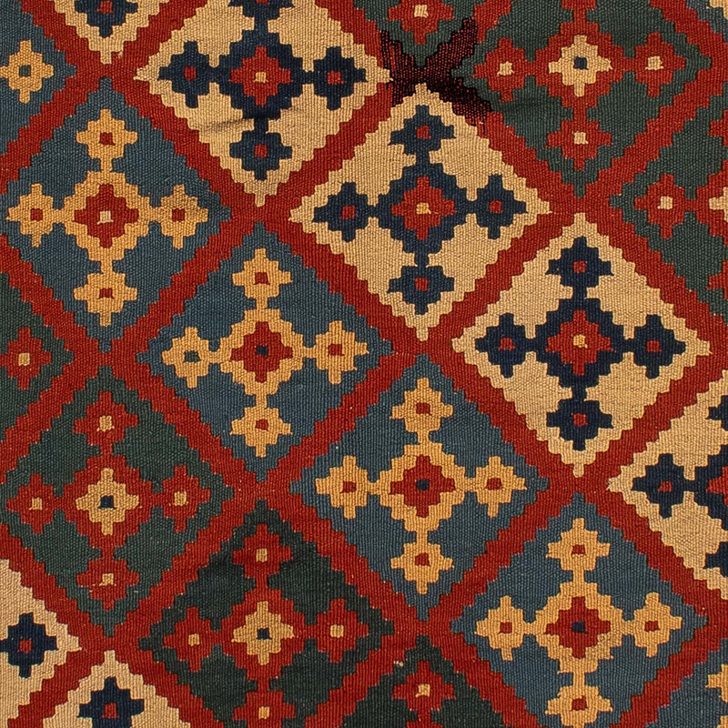 Kelim Rug - Oriental - 196 x 155 cm - dark red