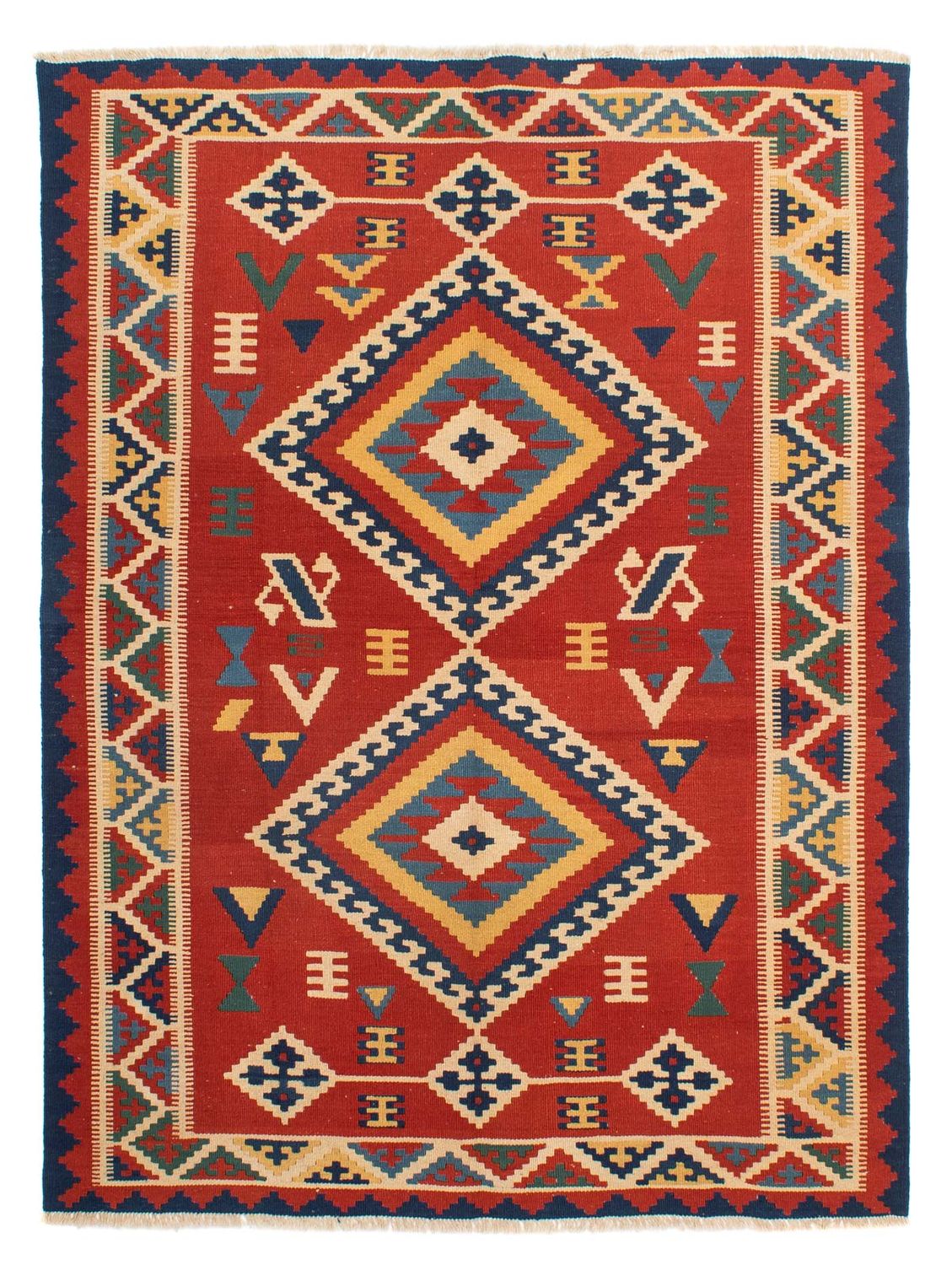Kelim Rug - Oriental - 217 x 160 cm - dark red