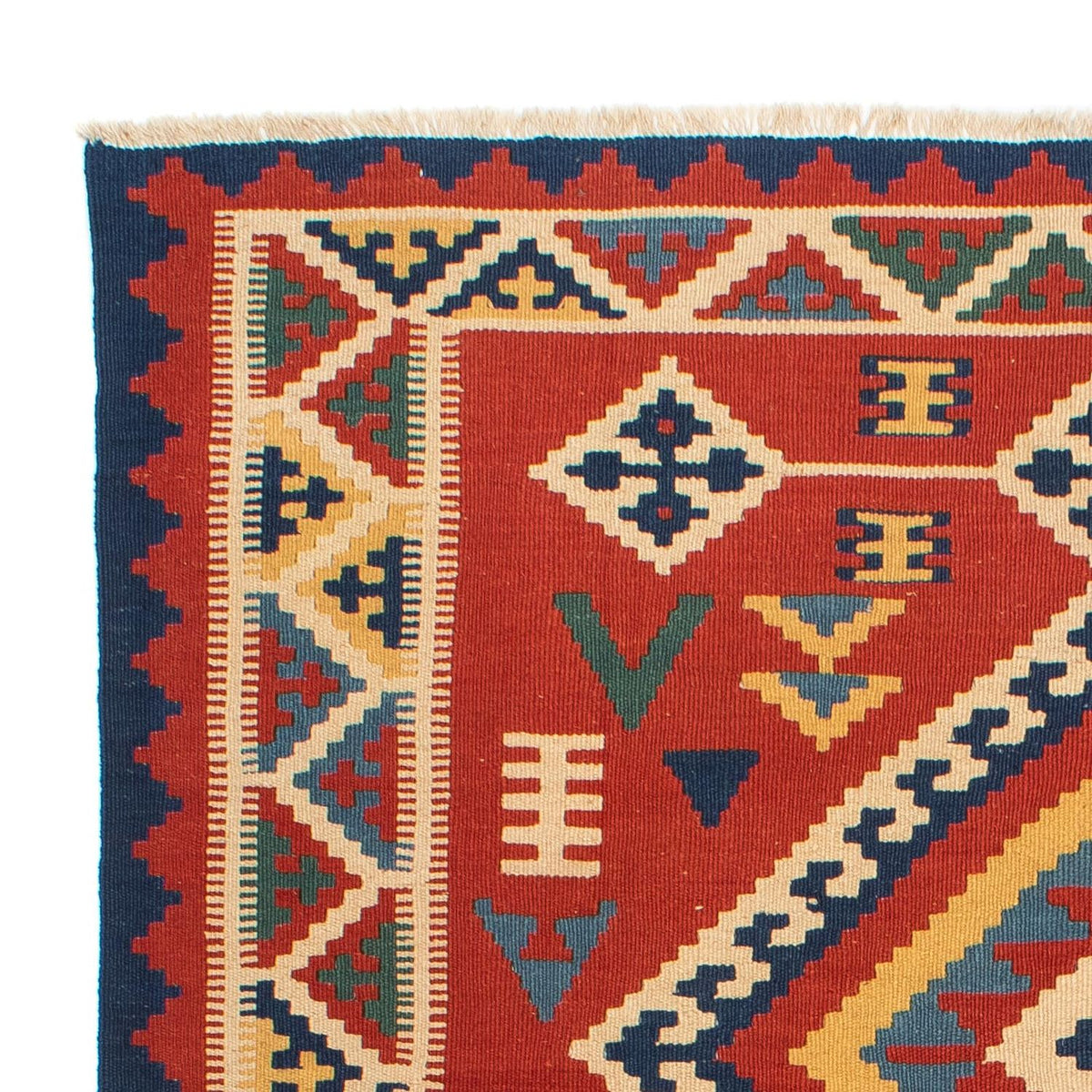 Kelim Rug - Oriental - 217 x 160 cm - dark red