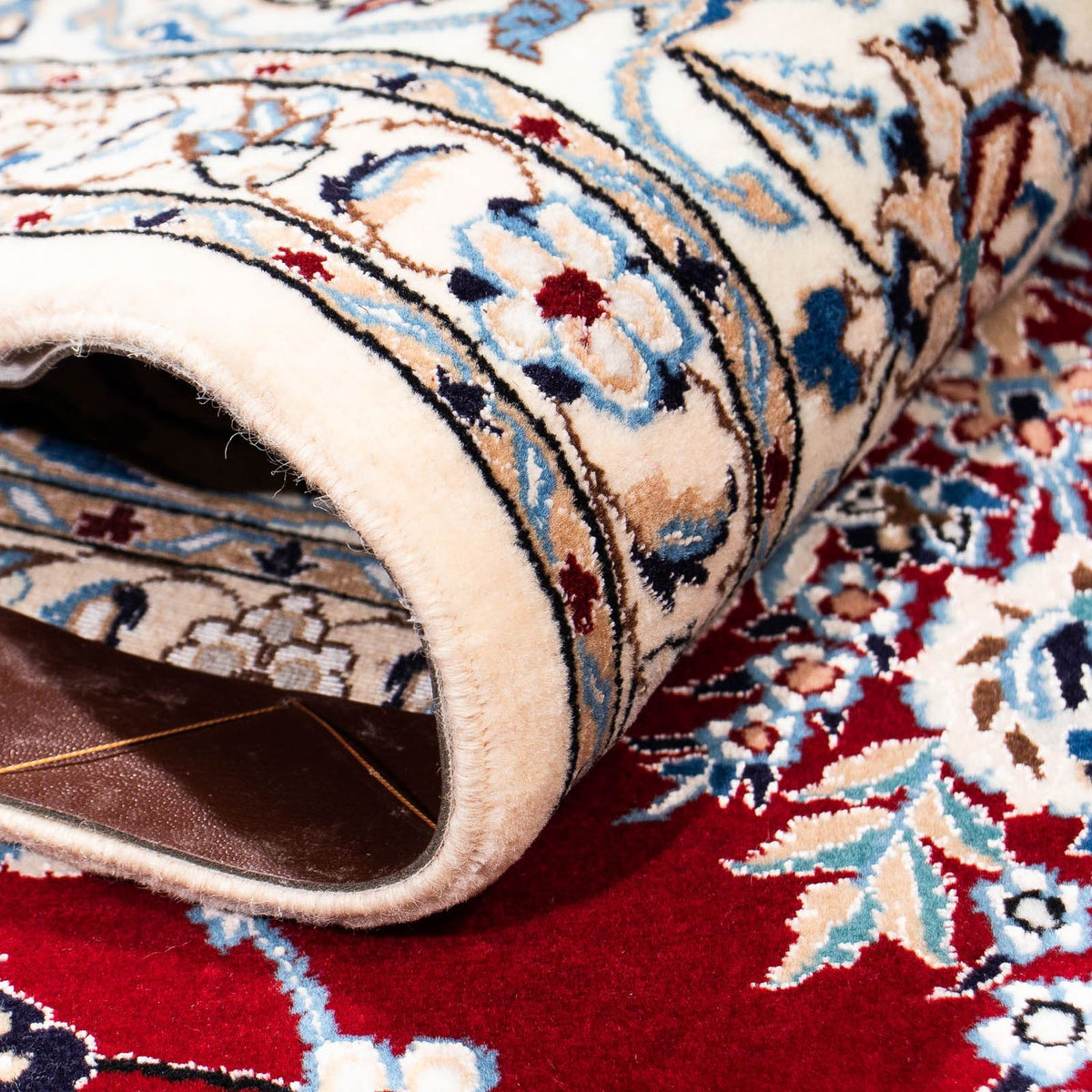 Perser Rug - Nain - Premium - 238 x 151 cm - dark red