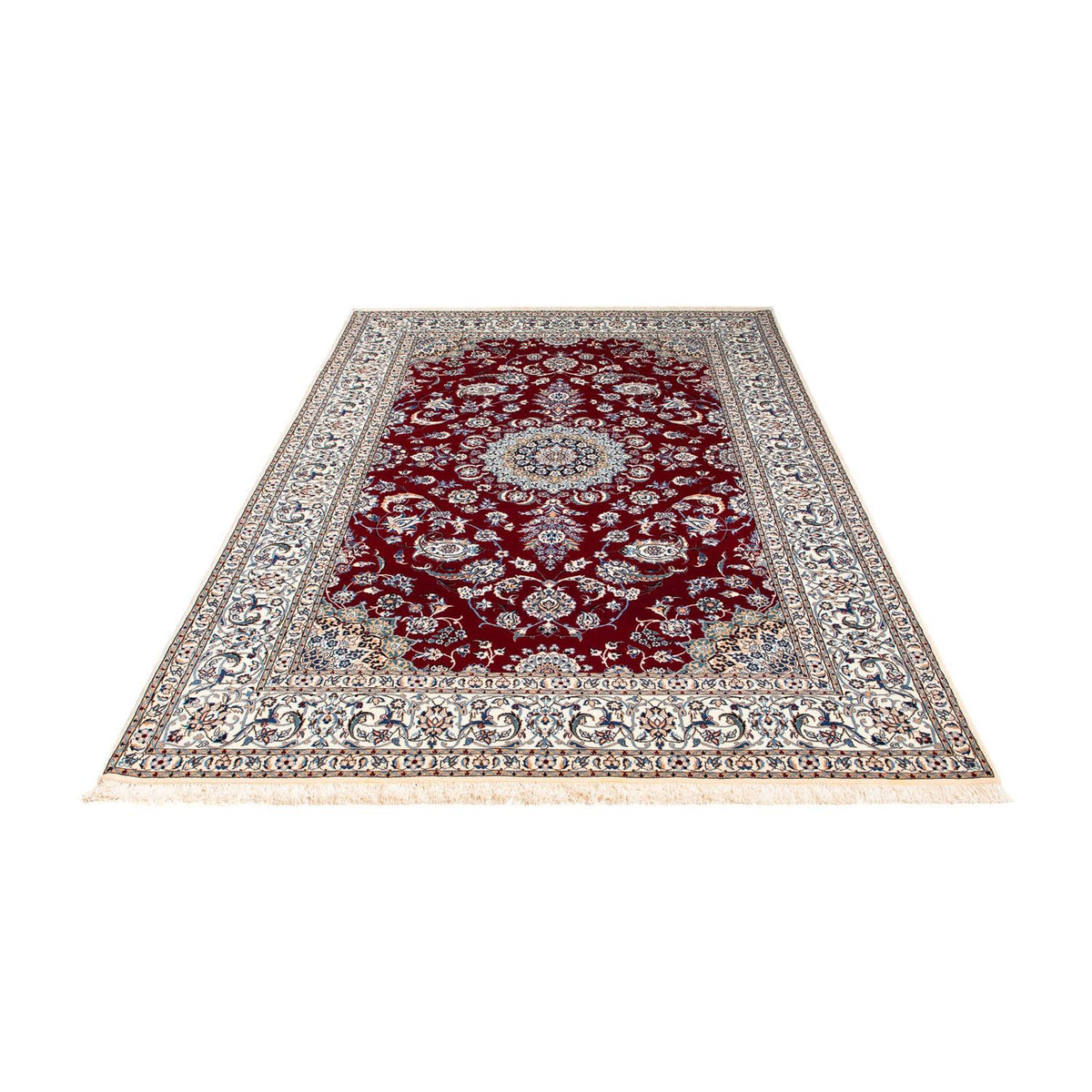 Perser Rug - Nain - Premium - 238 x 151 cm - dark red