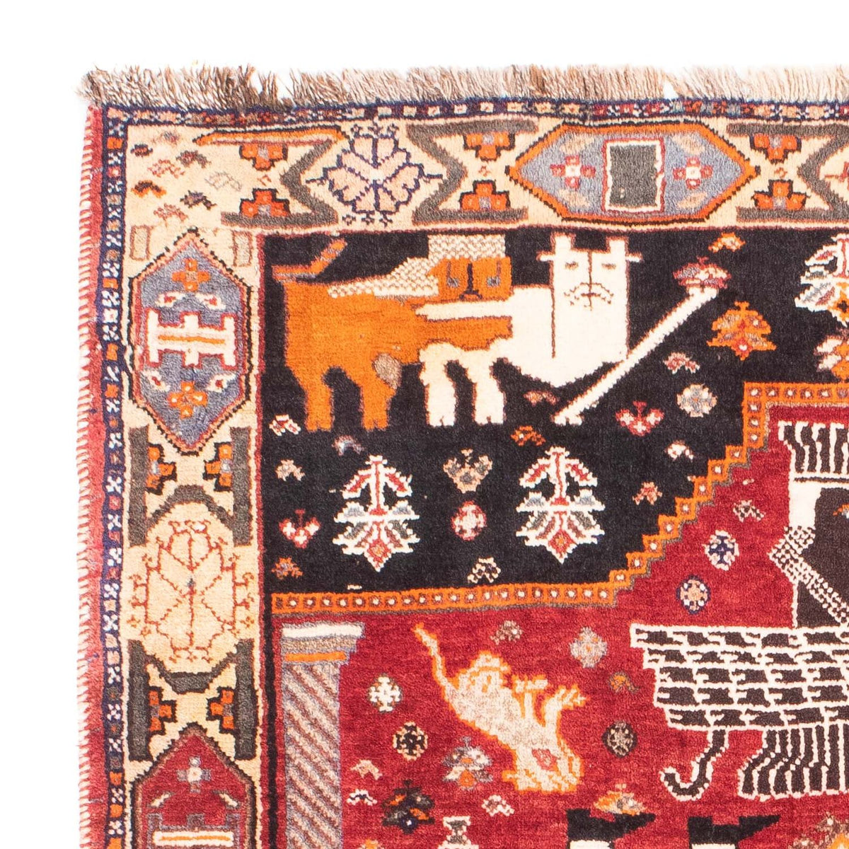 Perser Rug - Nomadic - 155 x 111 cm - dark red