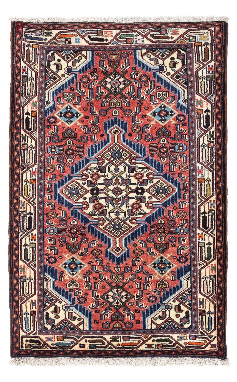 Perser Rug - Nomadic - 125 x 80 cm - light red