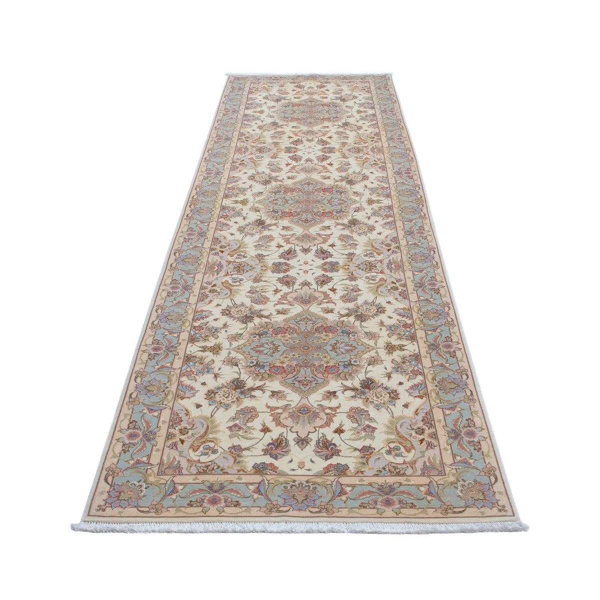 Runner Perser Rug - Tabriz - Royal - 358 x 91 cm - beige