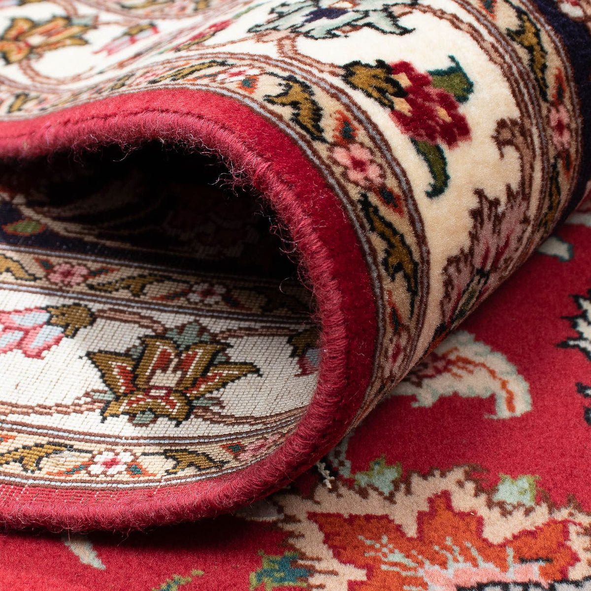 Perser Rug - Tabriz square  - 303 x 300 cm - dark red