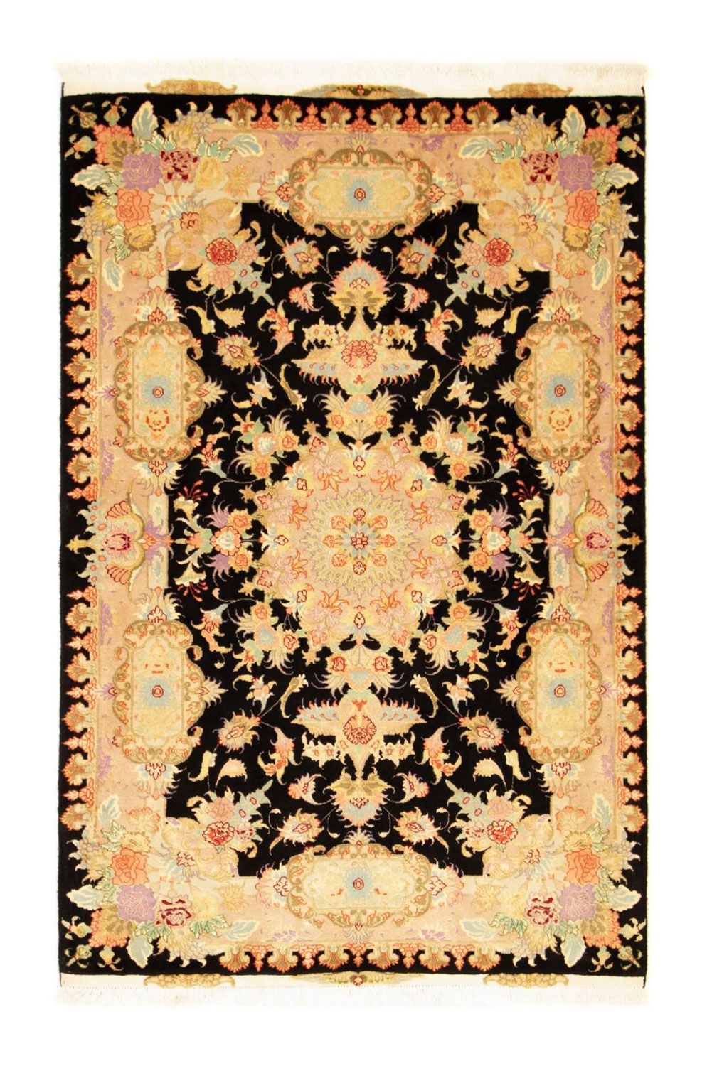 Perser Rug - Tabriz - Royal - 152 x 102 cm - black