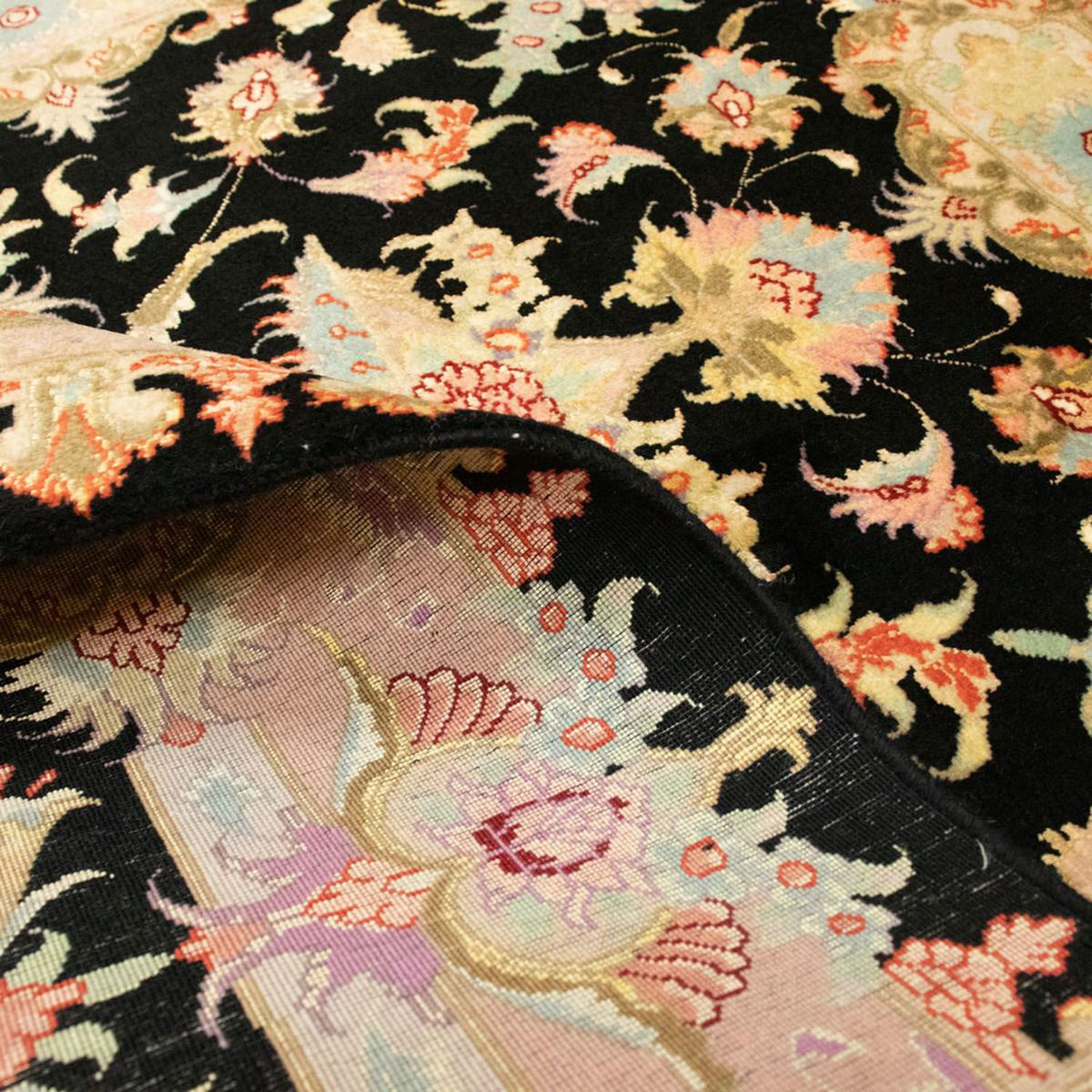 Perser Rug - Tabriz - Royal - 152 x 102 cm - black