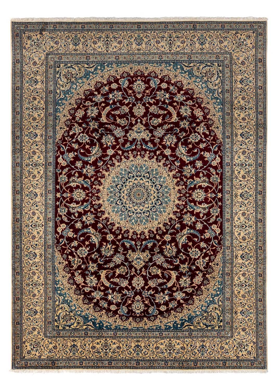 Perser Rug - Nain - Royal - 344 x 245 cm - dark red