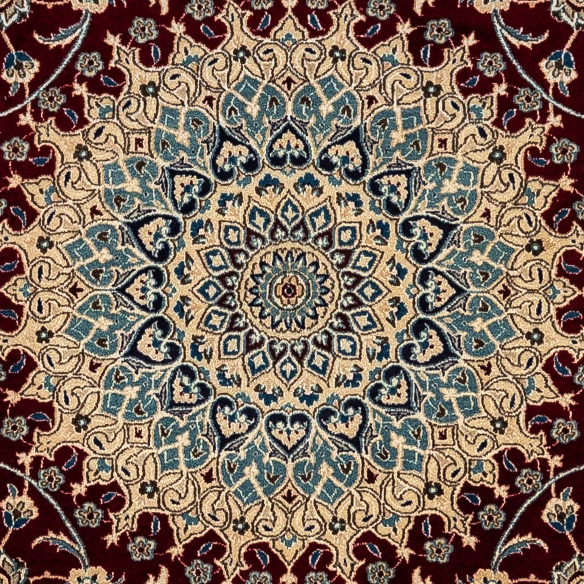 Perser Rug - Nain - Royal - 344 x 245 cm - dark red